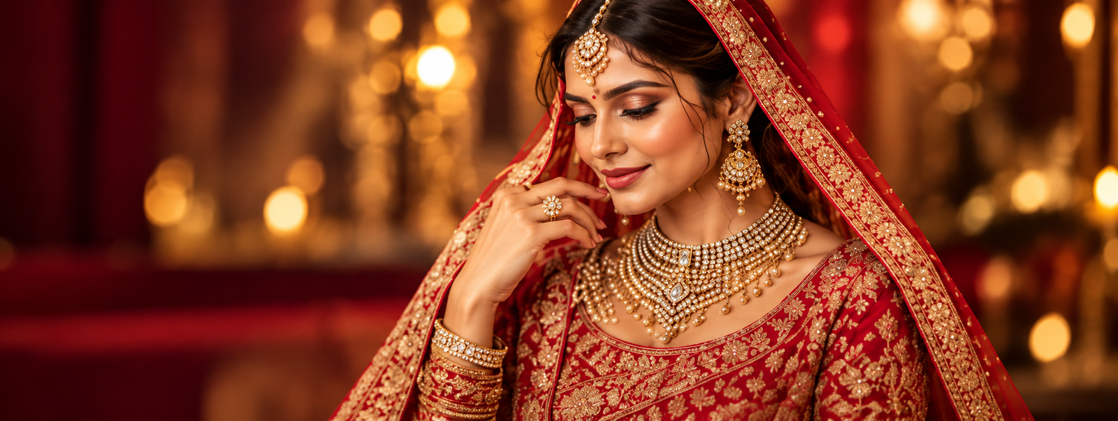 Emerald jewellery set on dark green velvet